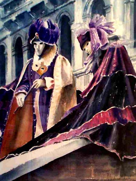 Carnival Figures, Venice