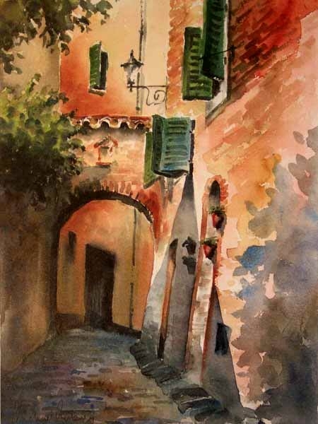 Green shutters