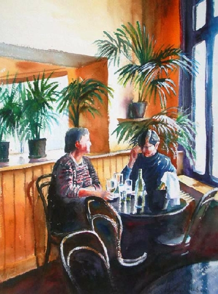 A quiet drink at Browns