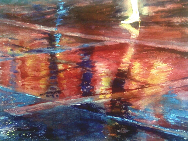 Wet street and Neon |Lights