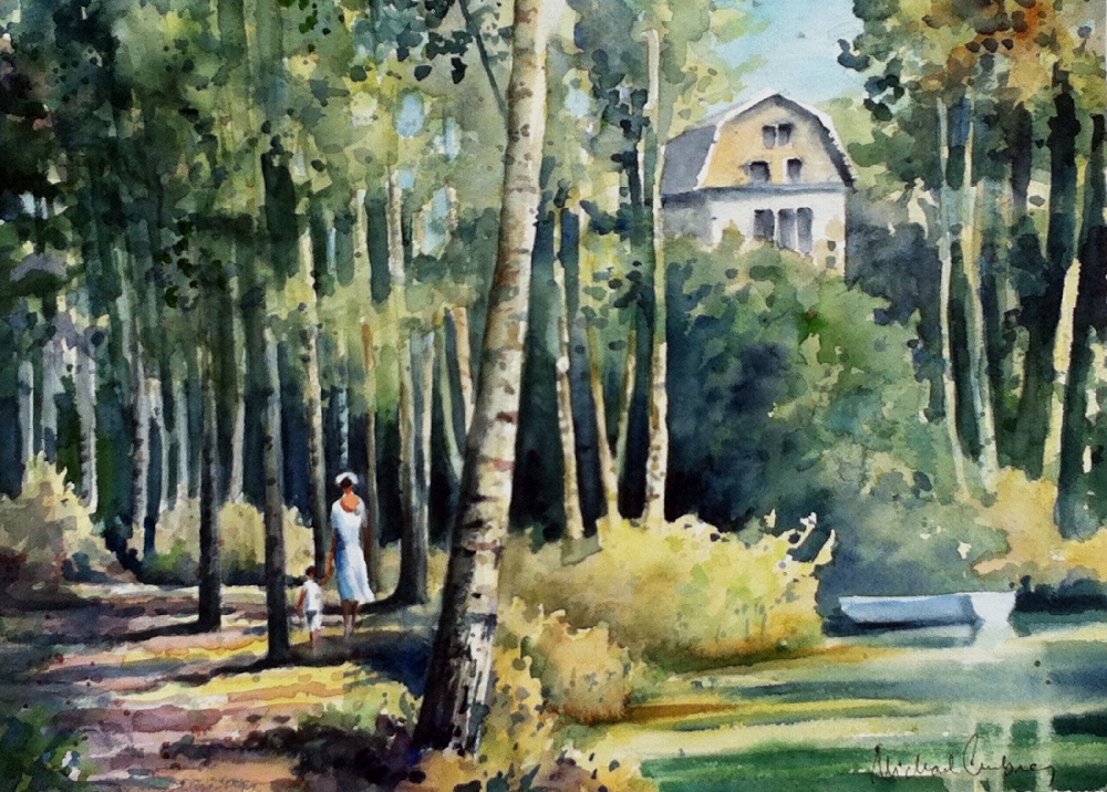 Walk by the river in Burgundy